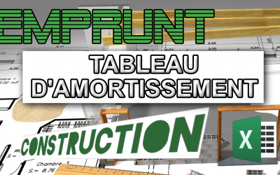 Tableau d&rsquo;amortissement de l’emprunt – Excel (Focus)